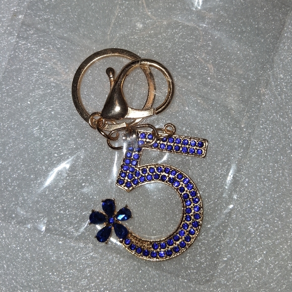 Blue Rhinestone Keychain #5 - Picture 1 of 2
